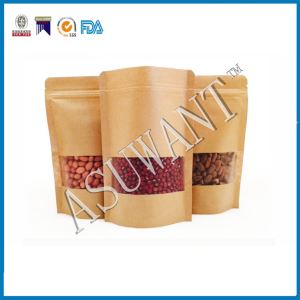kraft bag with window Natural Kraft Paper Bag With Window