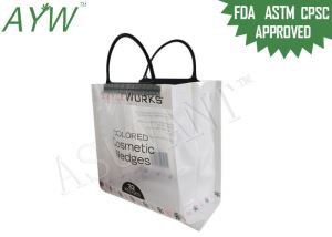 Side Gusset Flat Bottom Portable Shopping Bag PET With Handle / Customized Logo Printing