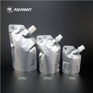 100ml Foil Stand Up Pouch With Spout Handle Hole