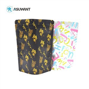 Resealable Compostable Smell Proof Stand Up Pouch Aluminum Foil Ziplock Bags