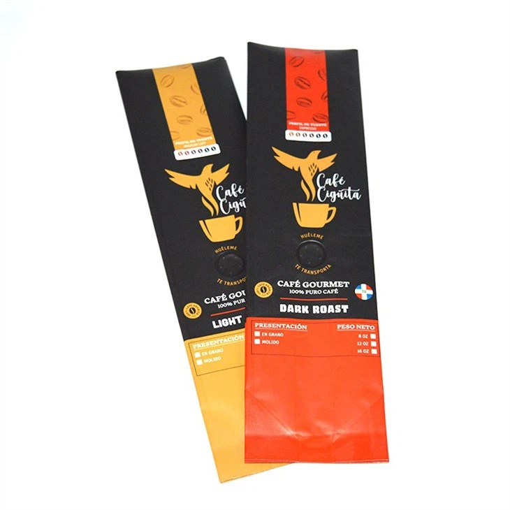 250G 500G Side Gusset Foil Biodegradable Compostable Coffee Packaging