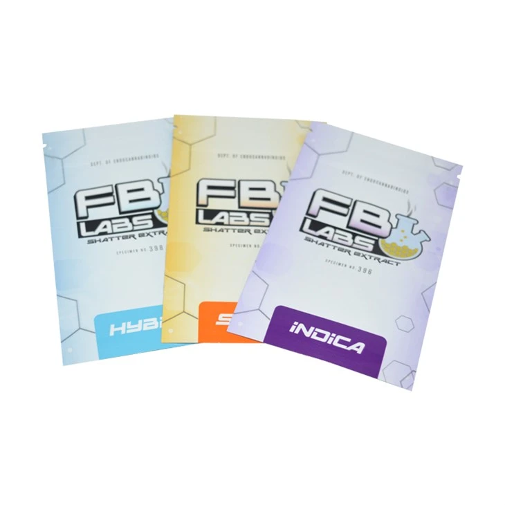 Net Retail Marijuana Smell Proof Zipper Bags With Easy Tear Open Tabs