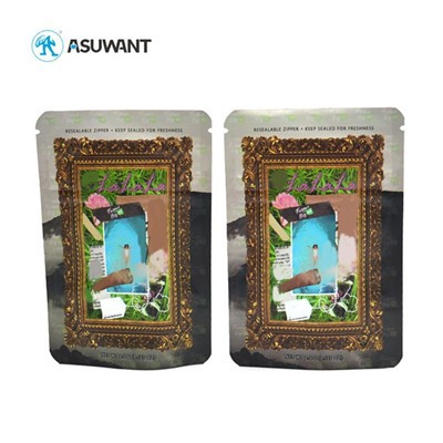 Tobacco Weed Smell Proof Cookie Plastic Packaging Ziplock Custom Print 1 Pound Mylar Bags Premium Your Logo