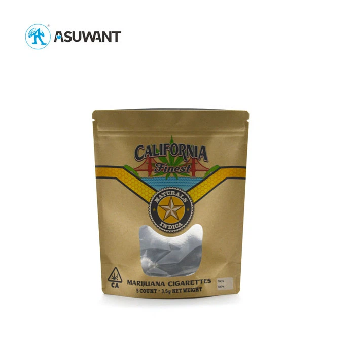 Stand Up Kraft Paper Pouches Bag