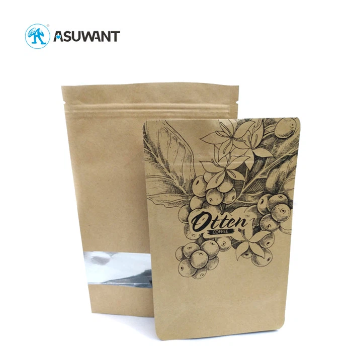 Stand Up Kraft Paper Pouches Bag