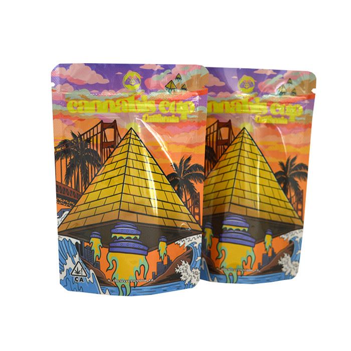 Food Grade Mylar Foil Ziplock Stand Up Pouches Smell Proof 3.9 X5.9