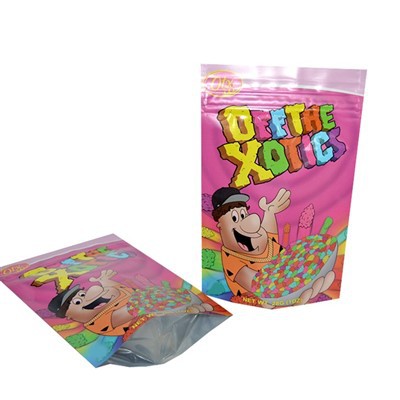 Matte Plastic Zip Lock Edible Mylar Bags Custom Printed Stand Up Pouch