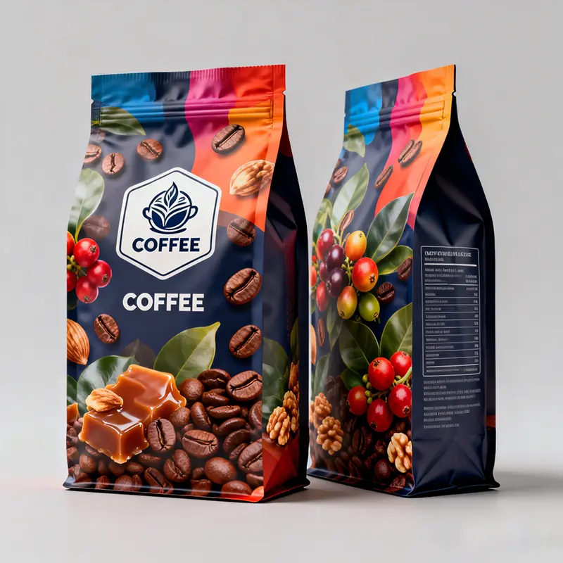Custom Digital Printing Embossed Logo Ziplock Flat Bottom GRS 30% Recycled Material Coffee Bean Bag Packaging Bag best