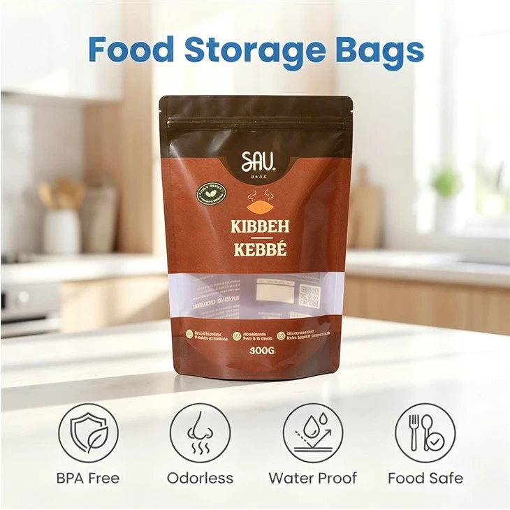 Custom Printed Recyclable Small Food Grade Aluminium Foil Plastic Ziplock Stand Up Pouches Bags high quality