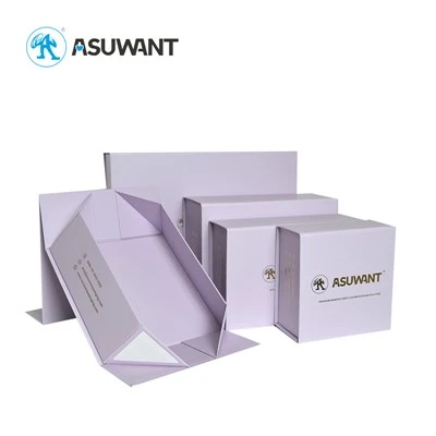 Custom Premium Magnetic Folding Gift Box Logo Rigid Paper Cardboard Rigid Magnetic Closure Box For Clothing Gift