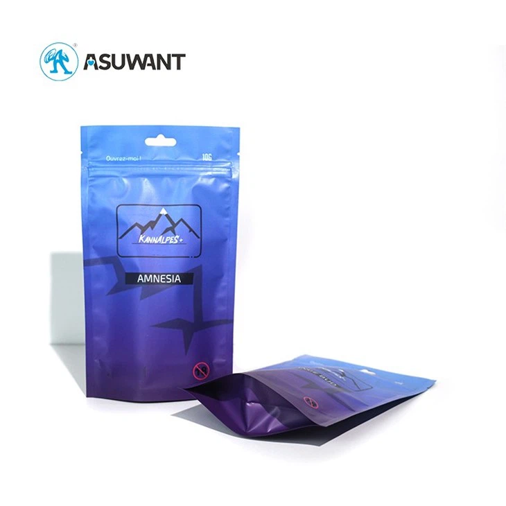 Matte Ziplock Stand Up Pouches Edible Packaging Custom Printed Aluminum Foil Bags Doypack