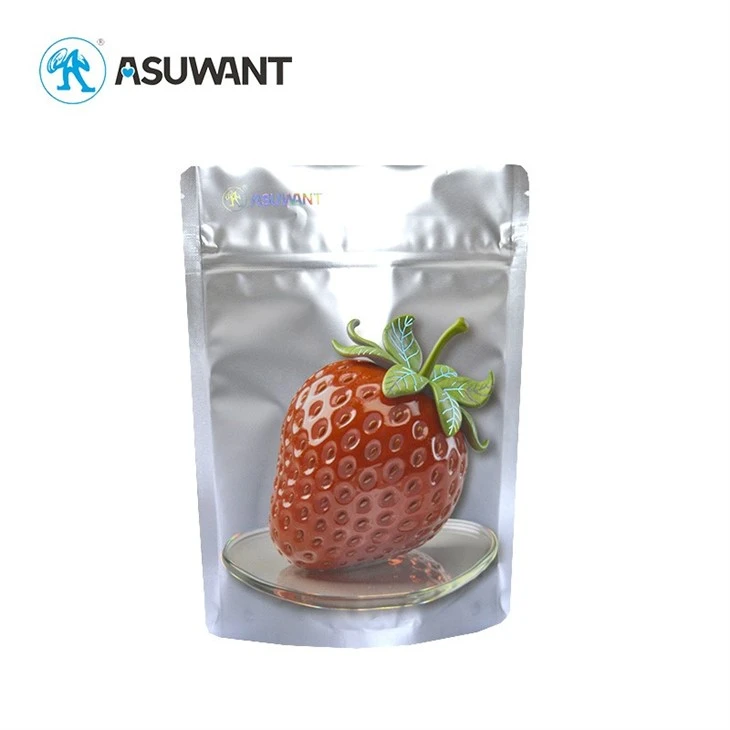 BRC Reverse Matte Finish Stand Up Zipper Pouches Wholesale Spot UV Low MOQ Mylar Bags