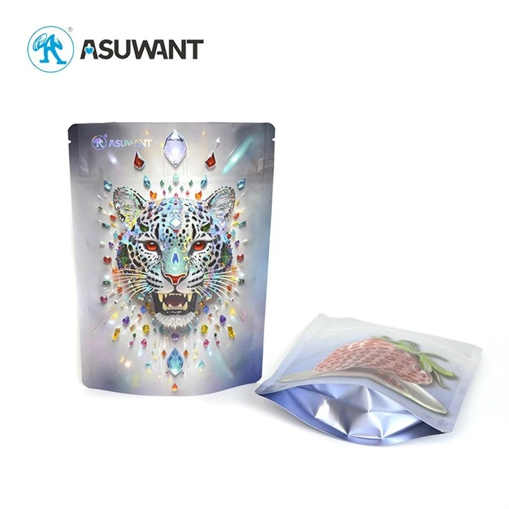 Digital Print BRC Hot Stamping Stand Up Pouch With Zipper Reverse Matte 3D Embossed Spot Gloss UV Finish Bags suppliers