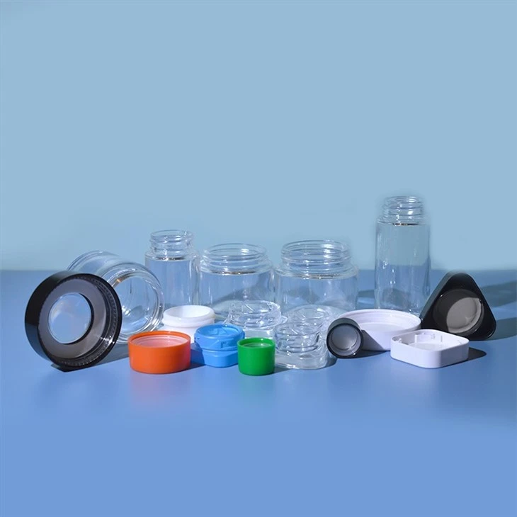 Child Proof Glass Jar With CR Lid