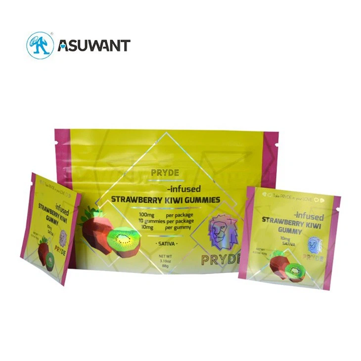 Cookies 3.5g Holographic Child Proof Zip Lock Candy Bag factory