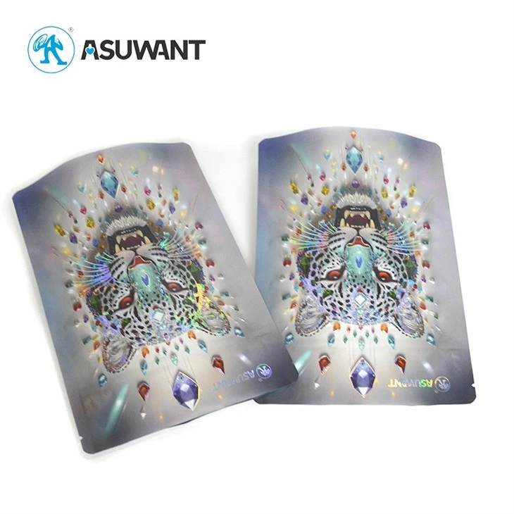 Custom Flexible Plastic Packaging Bags BRC Digital Printing Service Spot Gloss Spot UV 3D Emboss Raised UV Effect best