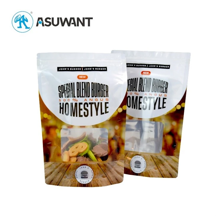 Customized Baggies Stand Up Pouch Food Packaging Bags Zip Lock Aluminum Plastic Bags