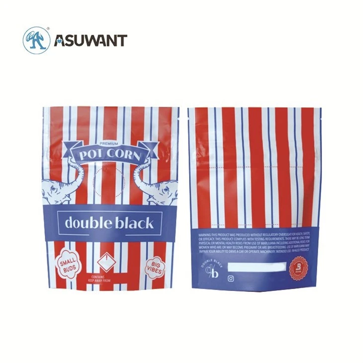 Digital Print 3.5g Soft Touch Mylar Packaging Smell Child Proof Zipper Bag
