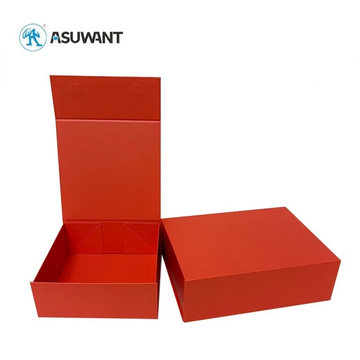 Foldable Paper Box Packaging With Magnetic Flap Closure