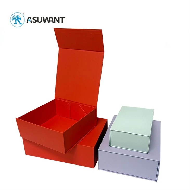 Foldable Paper Box Packaging With Magnetic Flap Closure factory