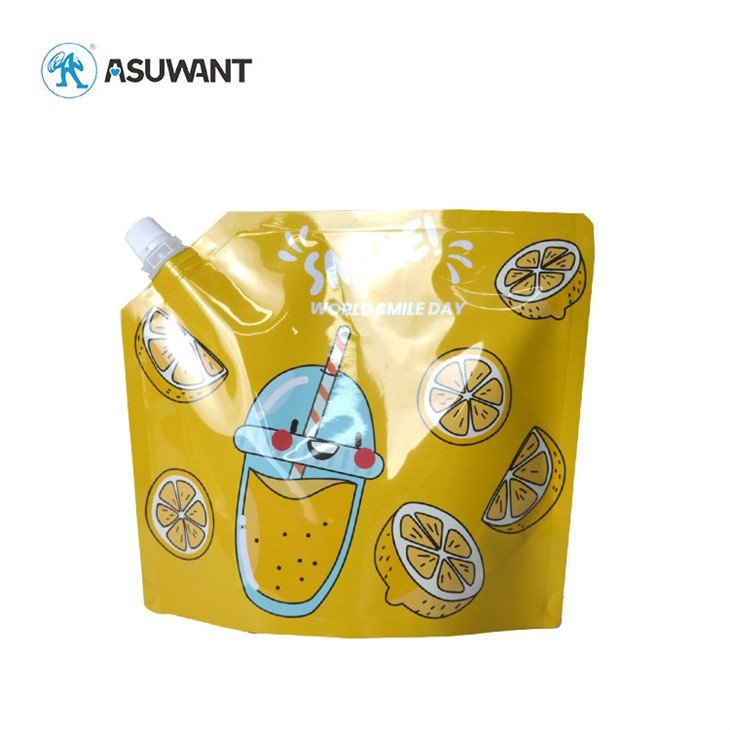 Food Grade 500 1000ml Aluminium Spout Pouch Liquid Drink Water Packaging suppliers