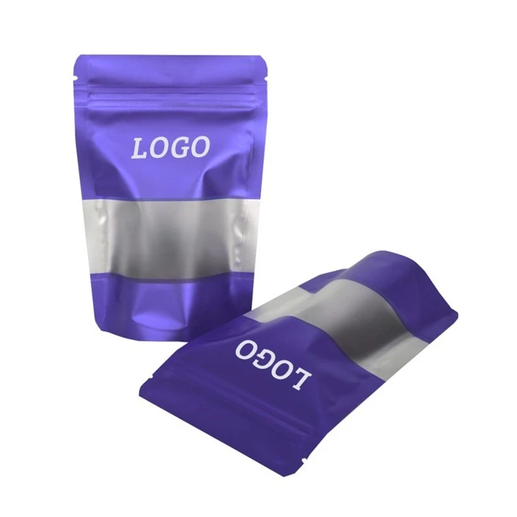 Plastic Packaging Ziplock Smell Proof Mylar Bags With Frosted Window