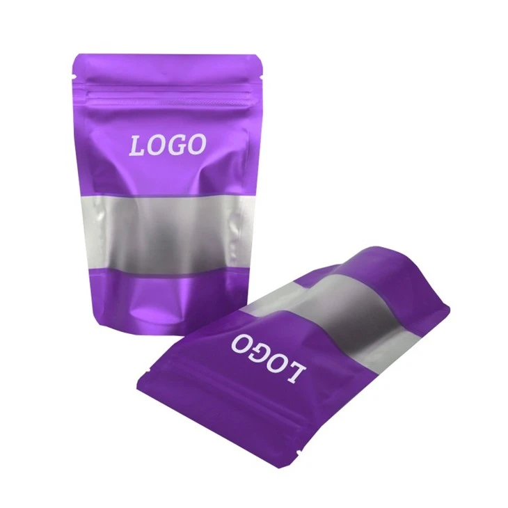 Plastic Packaging Ziplock Smell Proof Mylar Bags With Frosted Window suppliers