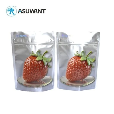 BRC Certificated Custom Premium Texture Plastic Packaging Bags With Holographic Spot Gloss UV & Raised Embossed UV Coating