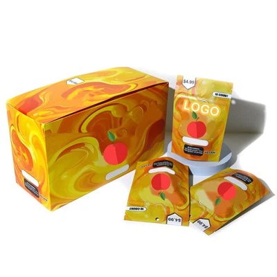 Color Food Snack Paper Cardboard Packaging Box