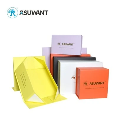 High End Gift Packing Boxes Fancy Printing Custom Rigid Cardboard Lid & Base Gift Box