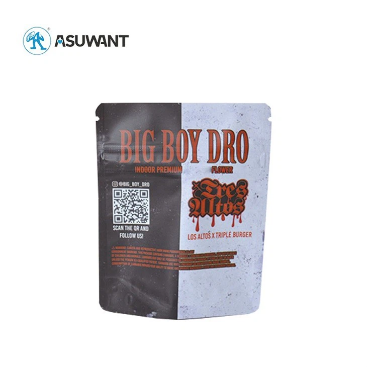 Smell Proof Gummy Candy Ziplock Mylar Children Resistant Bags Edible Packaging