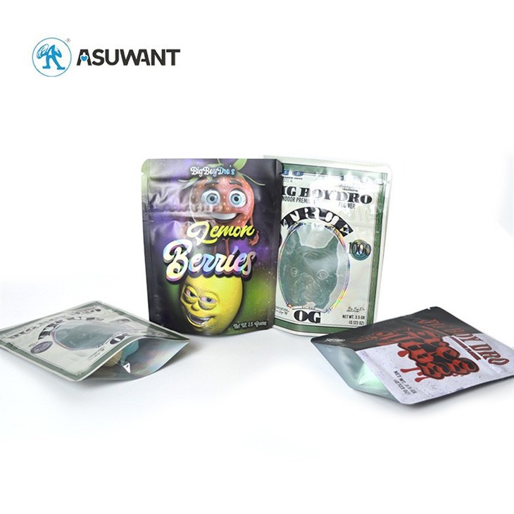 Smell Proof Stand Up Pouch Ziplock Runtz Bags high quality